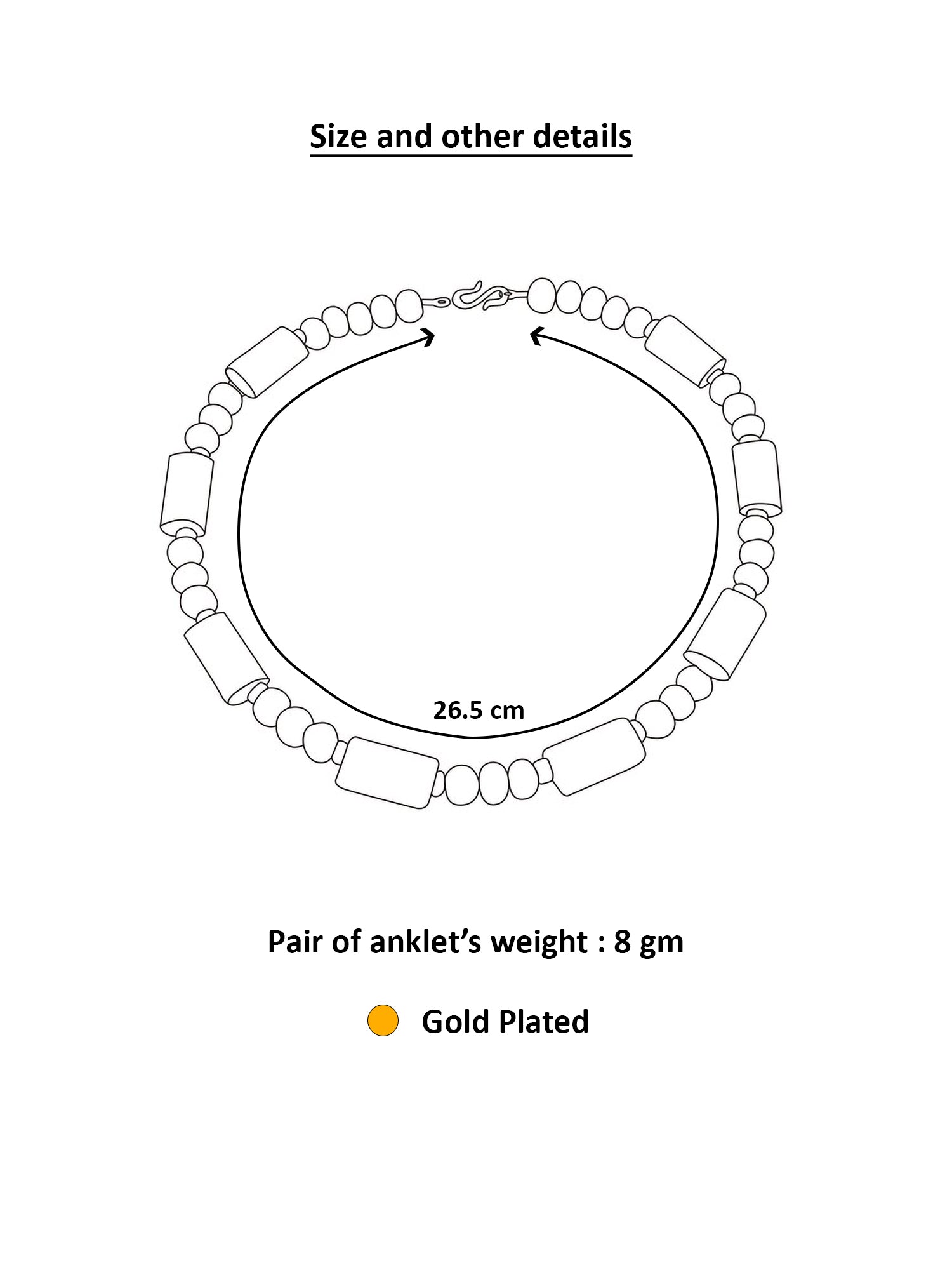 Aadita Gold Plated Green Floral Design Anklet Set for Women & Girls