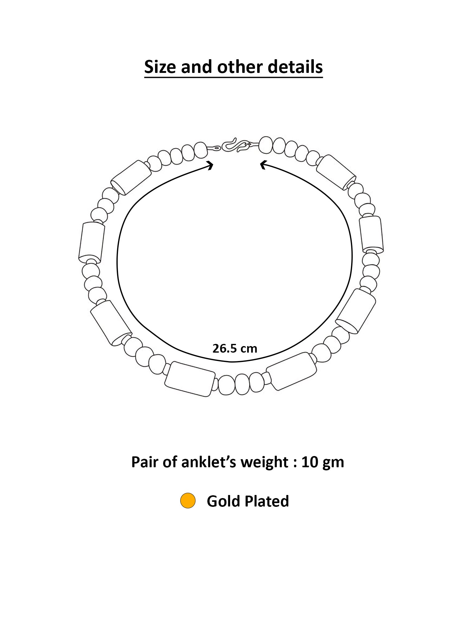 Aadita Gold Plated Pink Flower Design Anklet for Women and Girls