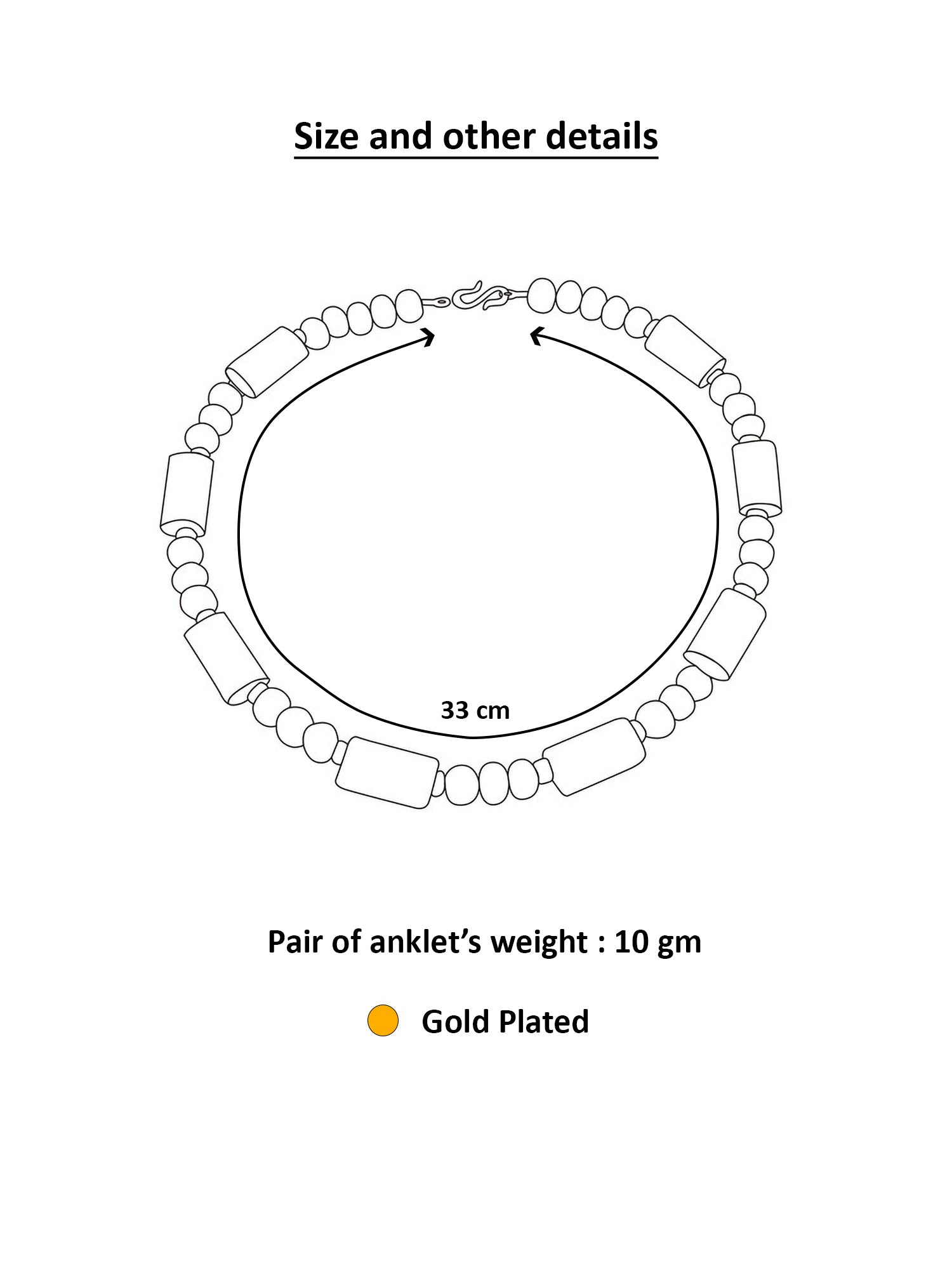 Aadita Gold Plated Red Floral Designer Pearl Chain Anklet Set for Women & Girls