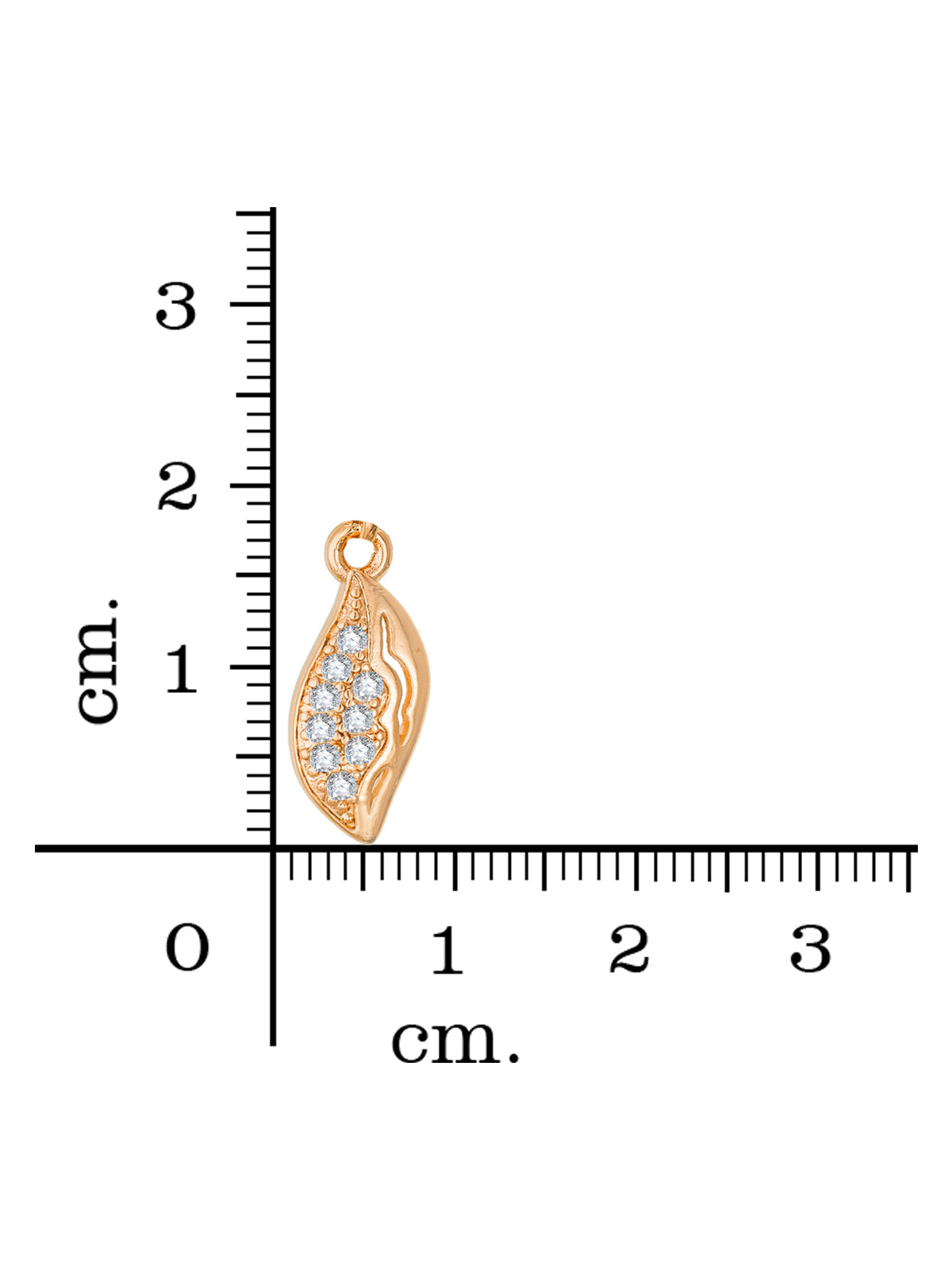 Aadita Crystal Leaf Drop Pendent