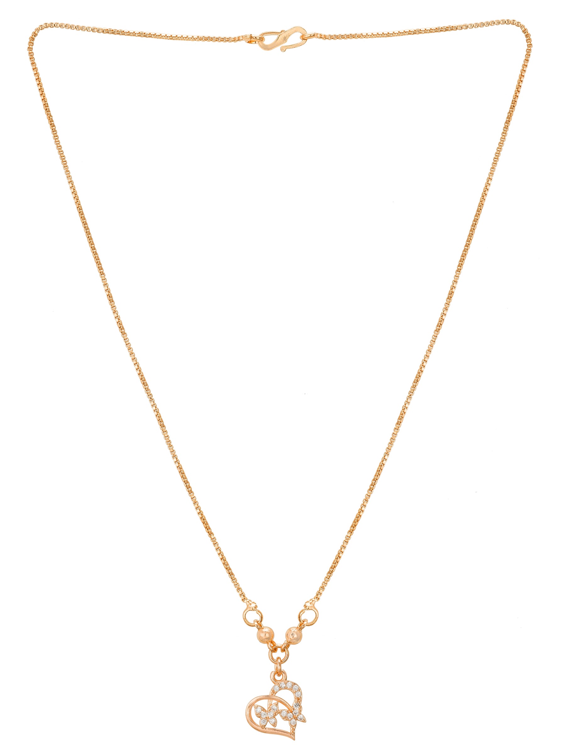 Aadita Heart & Butterfly Pendent