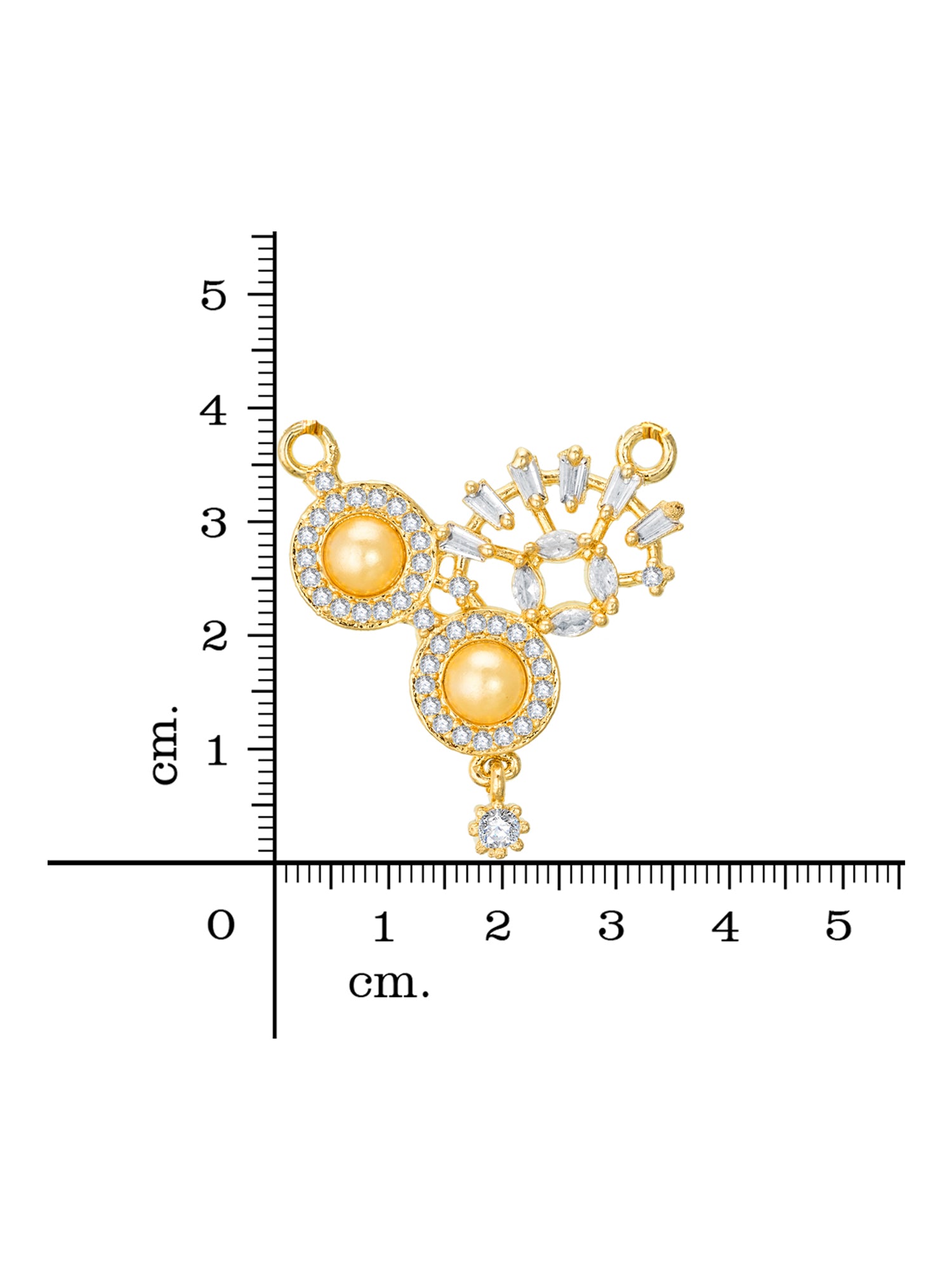 Aadita Contemporary Pearl & Crystal Mangalsutra