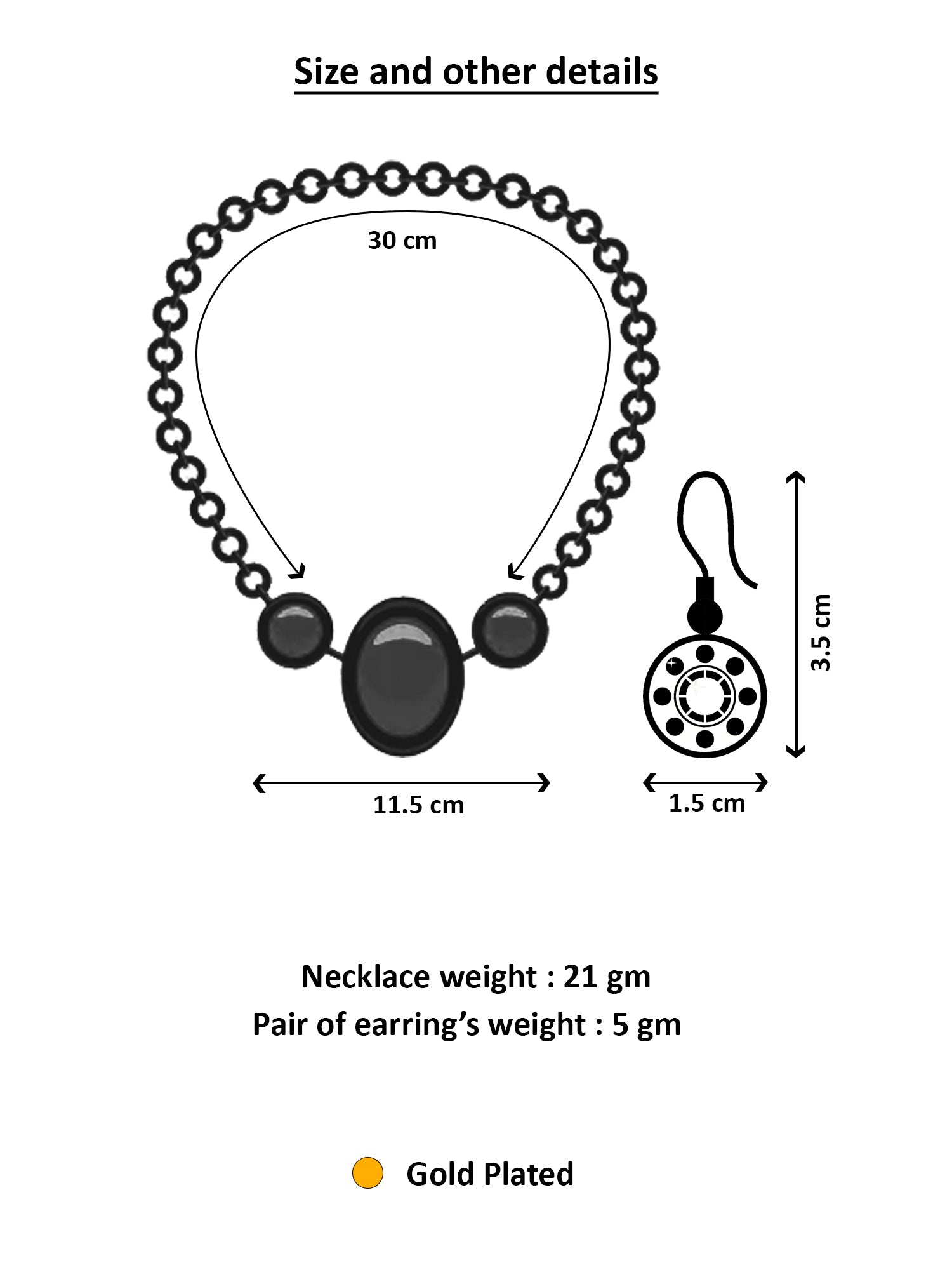 Aadita Gold Plated Lakshmi Temple Necklace Set with Green & Red Kemp Stones