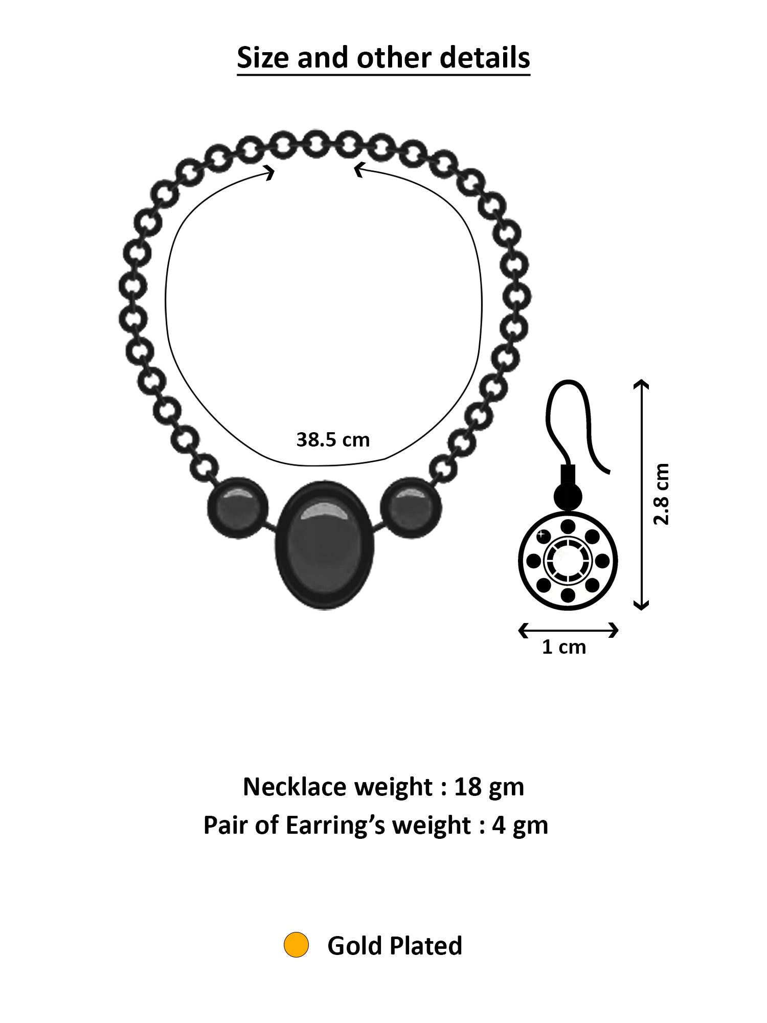 Aadita Gold-Plated Traditional Necklace Set for Women | Pink Teardrop & Green Stone Pendant | Bridal & Ethnic Festival Jewellery