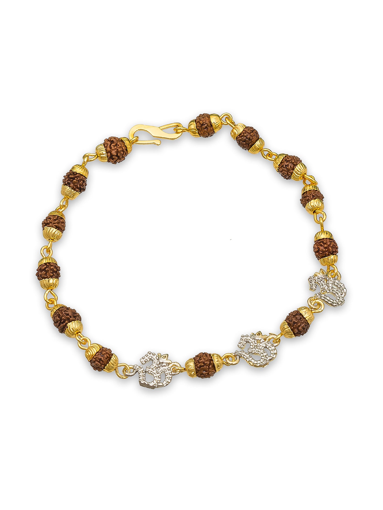 Aadita Om Rudraksh Bracelet Rakhi for Brother