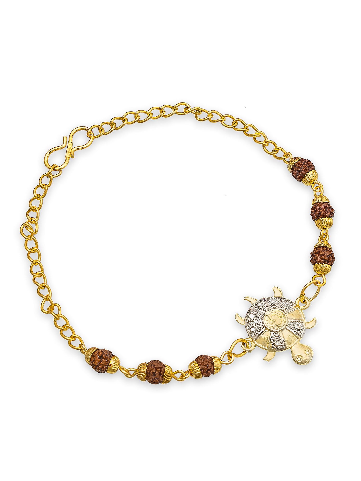 Aadita Tortoise Rudraksh Bracelet Rakhi for Brother