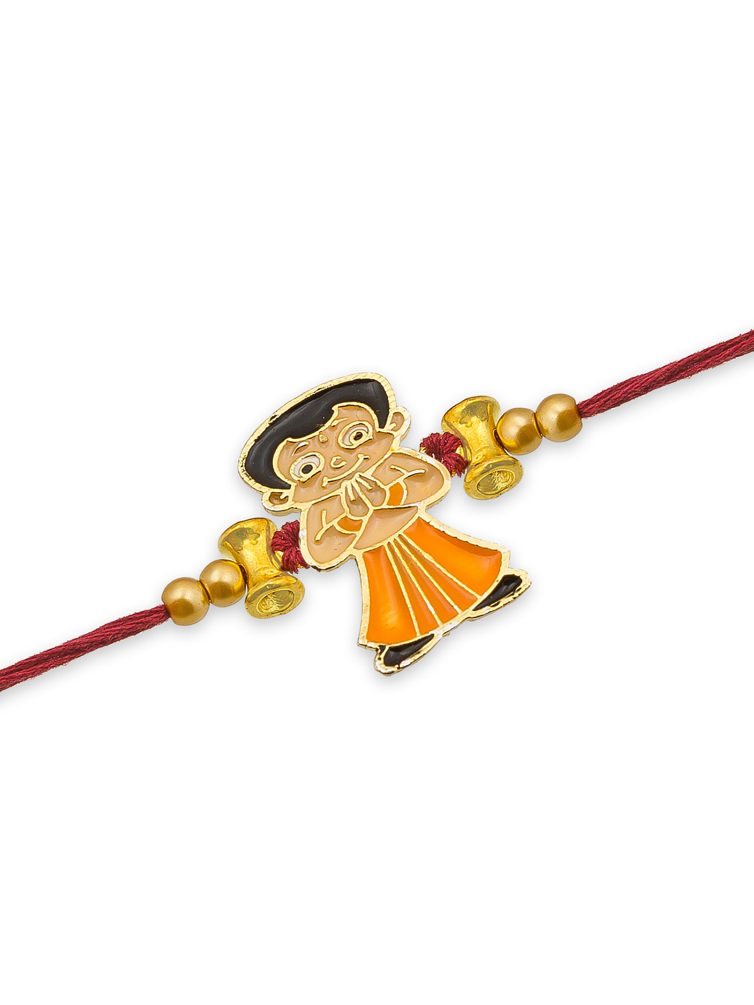 Aadita Chhota Bheem Cartoon Rakhi for Kids with Red Thread