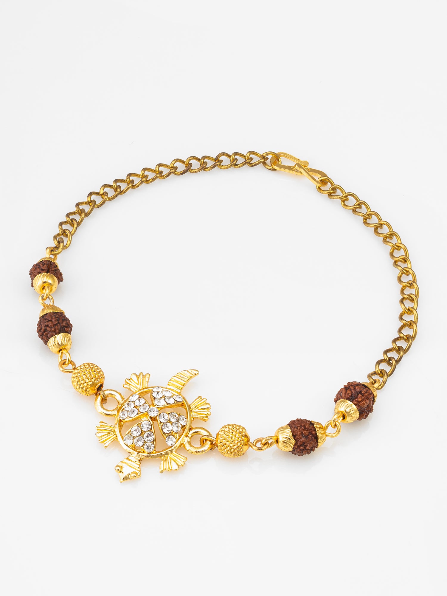 Aadita Tortoise Rudraksh Bracelet Rakhi for Brother