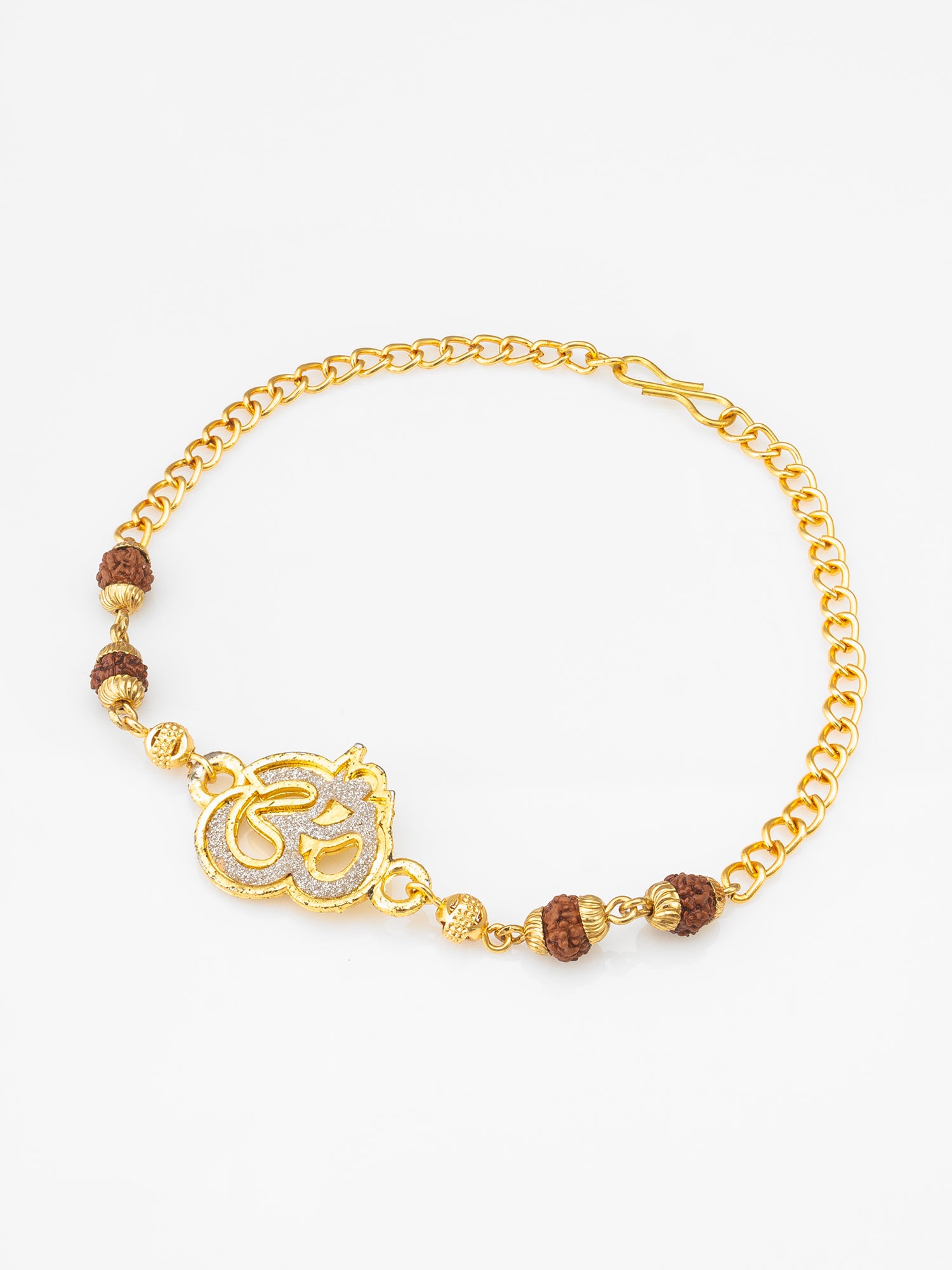 Aadita Om Rudraksh Bracelet Rakhi for Brother