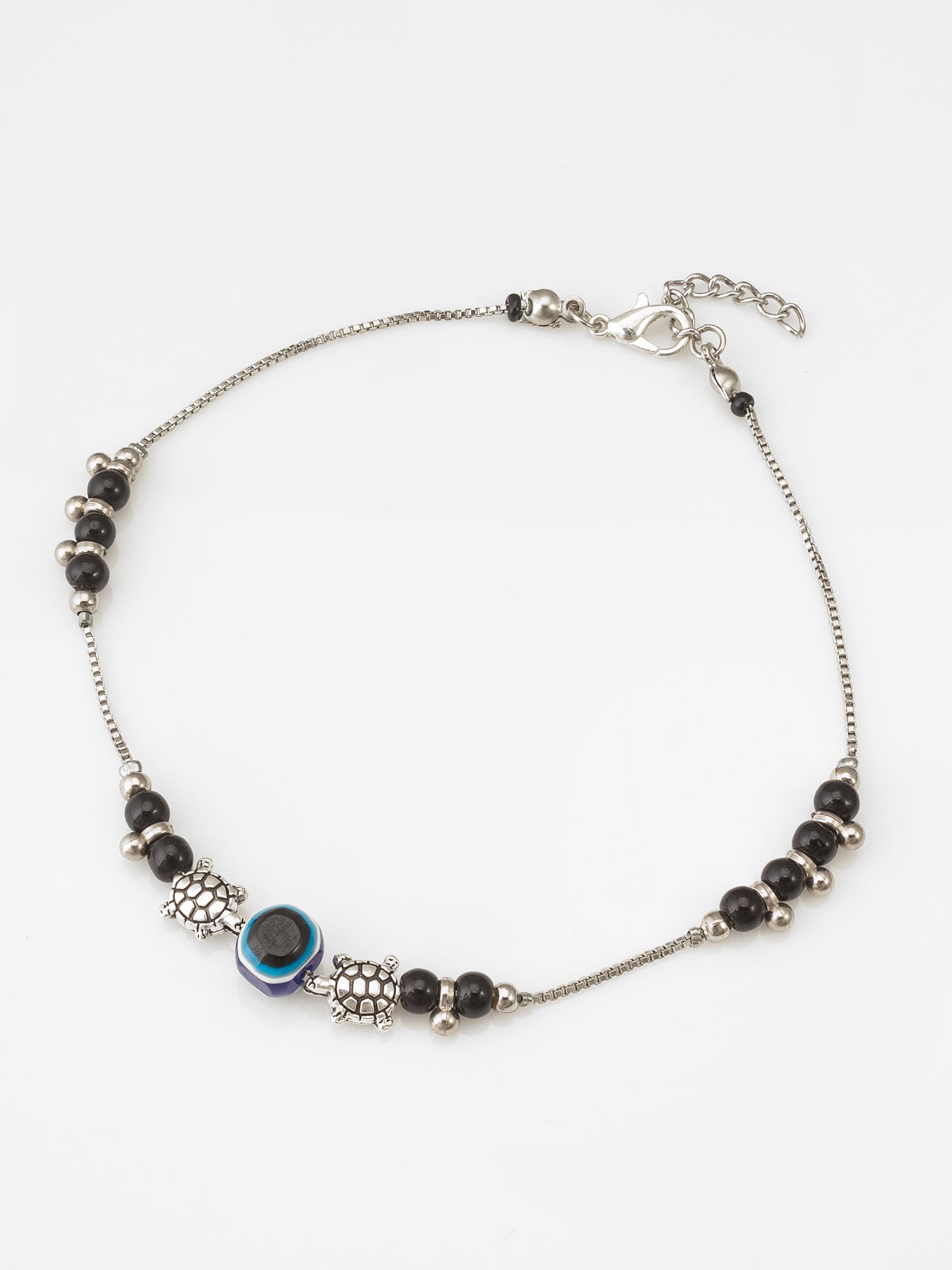 Aadita Turtle Charm Evil Eye Protective Anklet