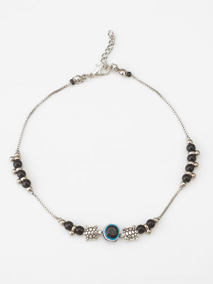 Aadita Turtle Charm Evil Eye Protective Anklet