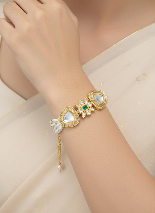 Aadita Triangular Motif Stone Studded Bracelet