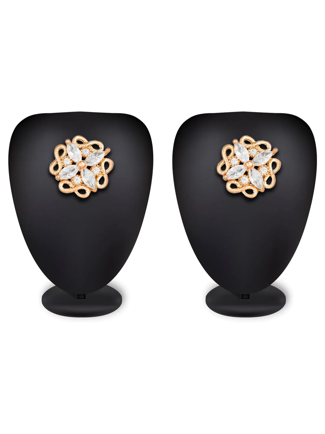 Floral Swirl Stud Earrings