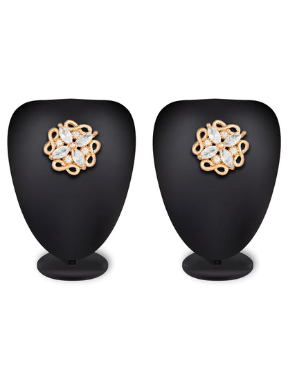 Office Wear Floral Swirl Stud Earrings 