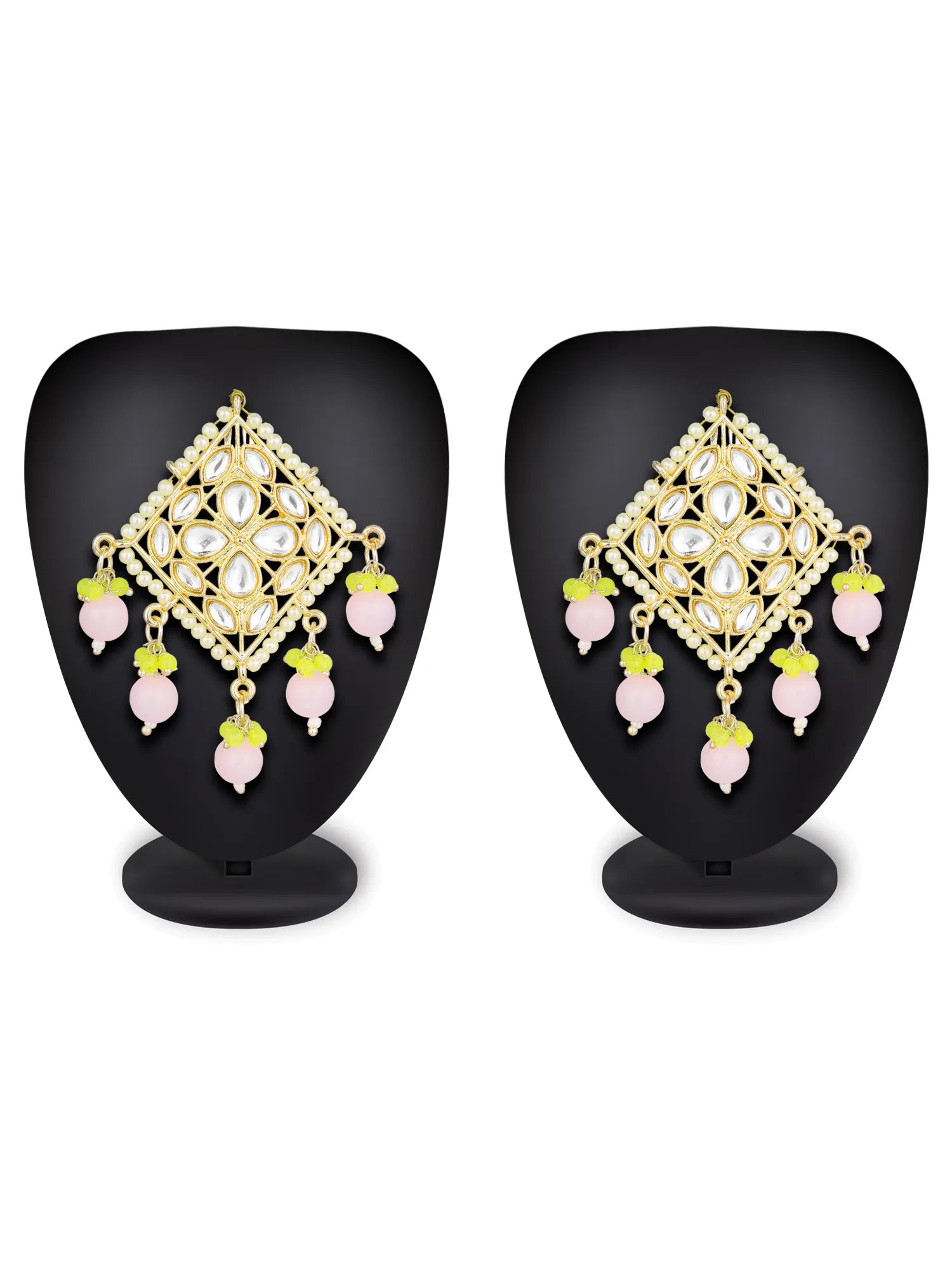  Mehendi Wear Beaded Drop Earrings 