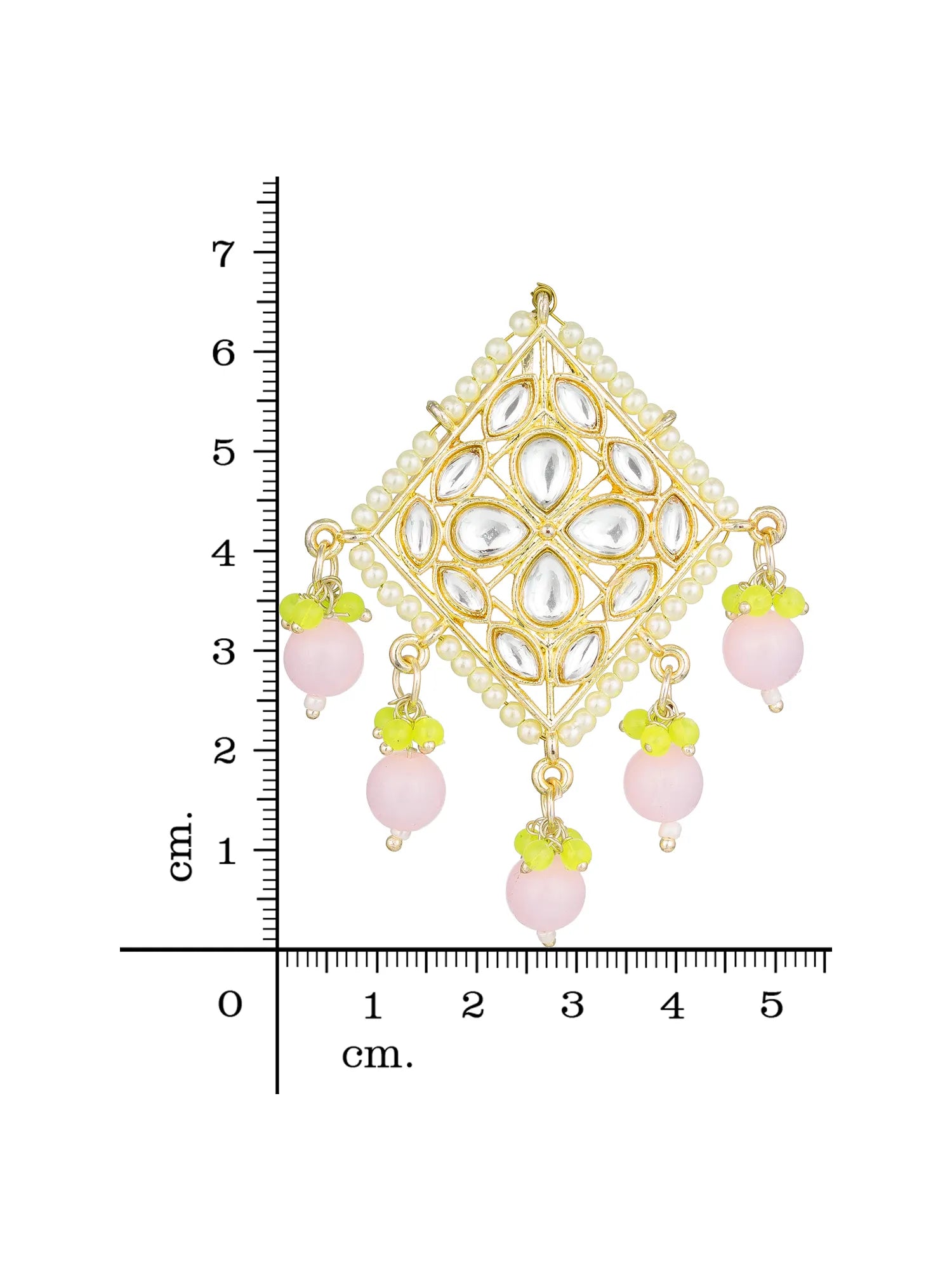  Mehendi Wear Beaded Drop Earrings With Size
