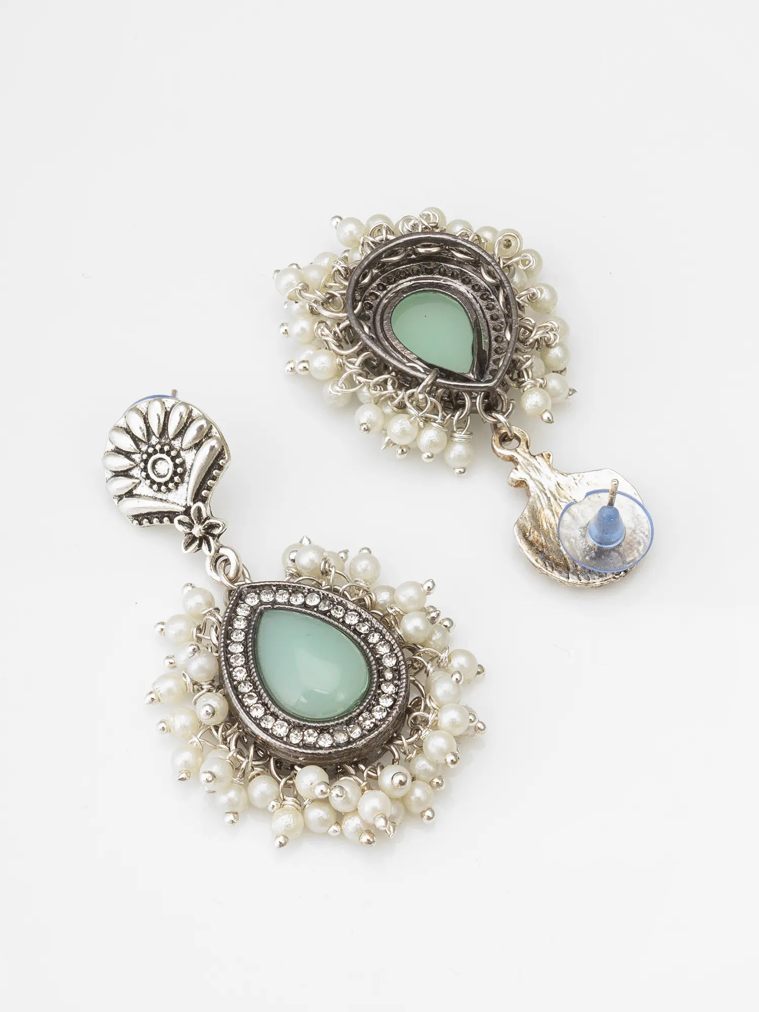 Oxidized Silver Earrings
