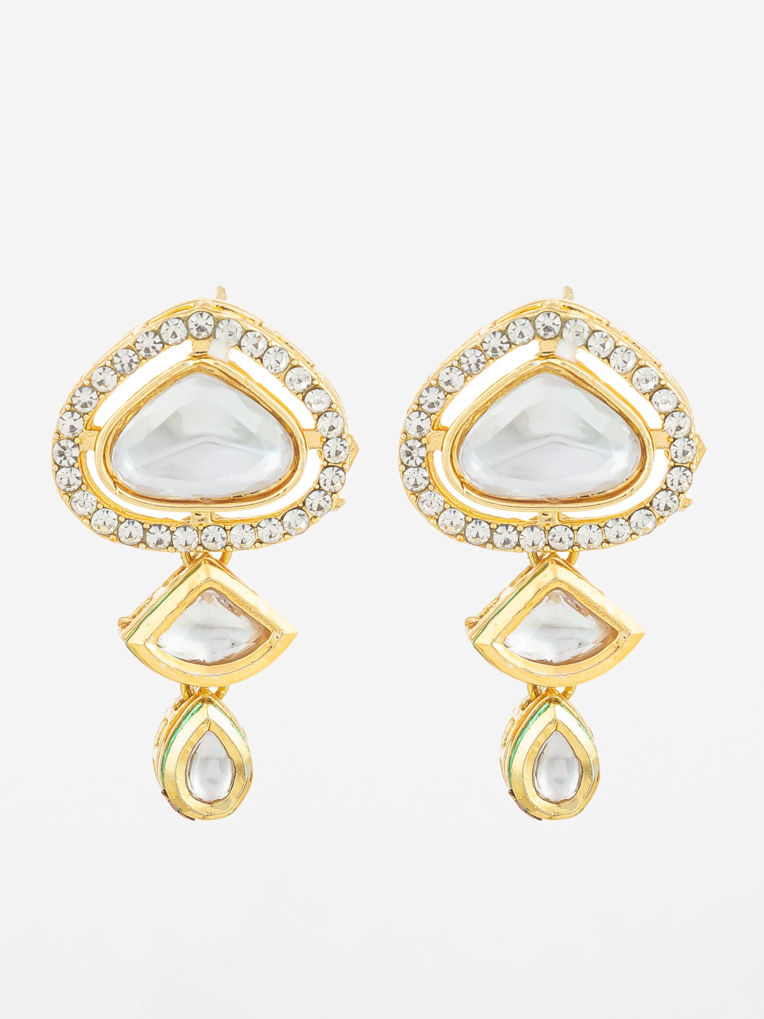 Aadita Tiered Kundan Articulated Earrings