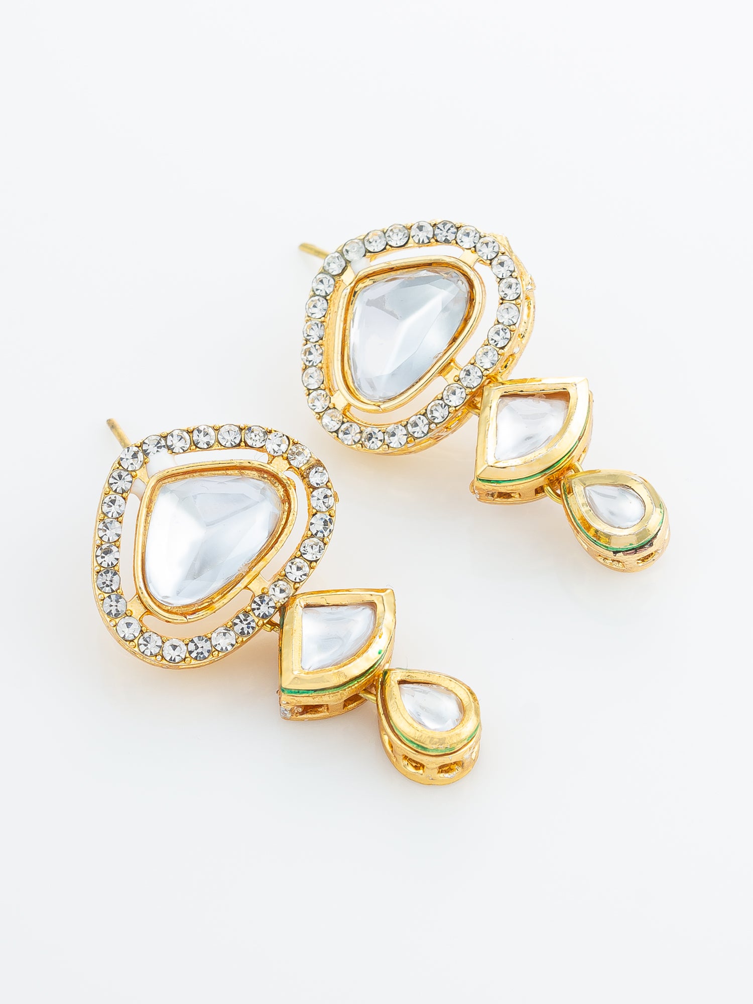 Aadita Tiered Kundan Articulated Earrings