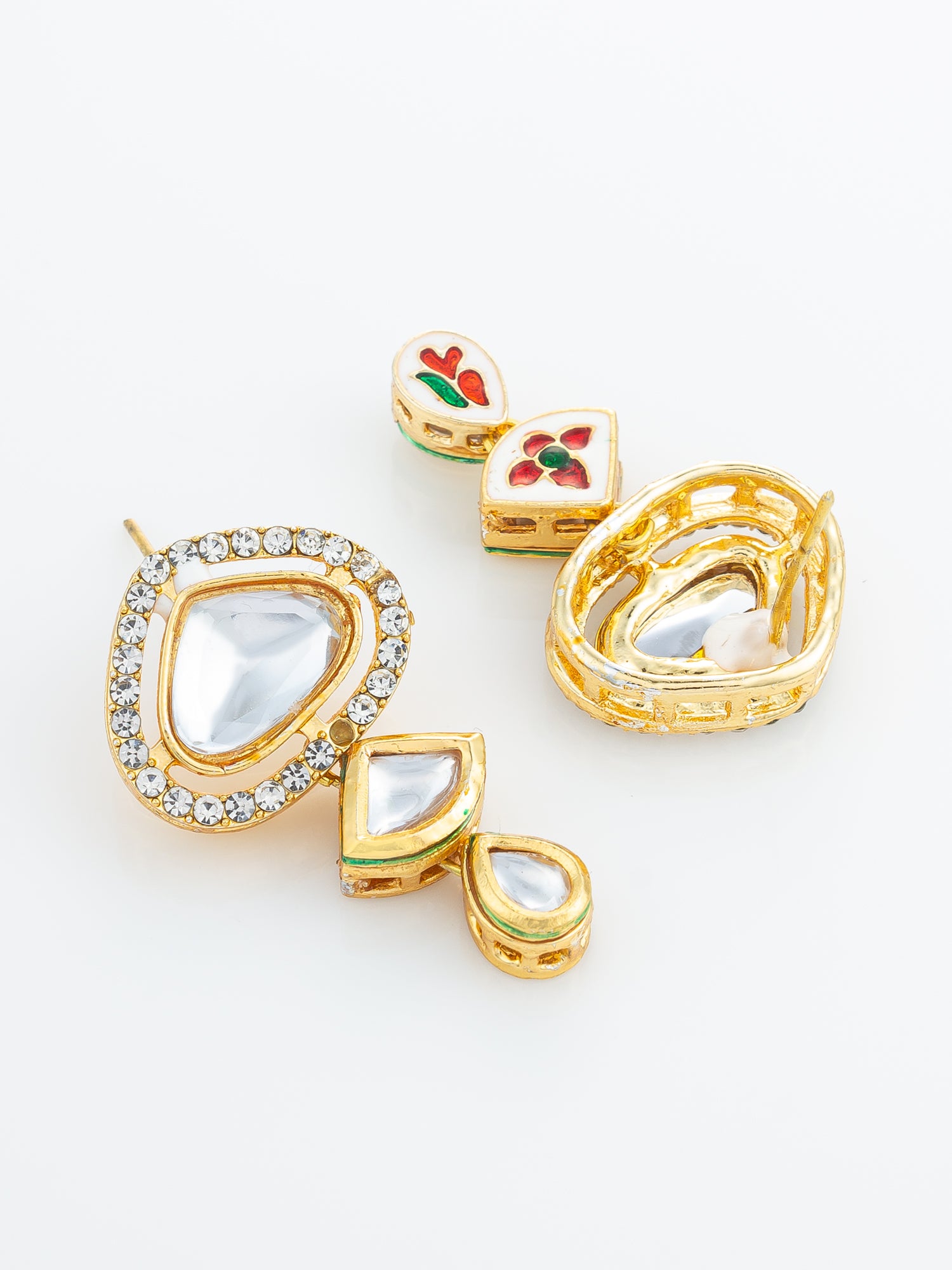 Aadita Tiered Kundan Articulated Earrings