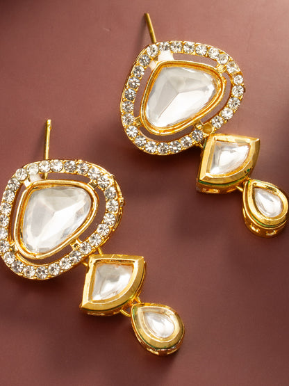 Aadita Tiered Kundan Articulated Earrings