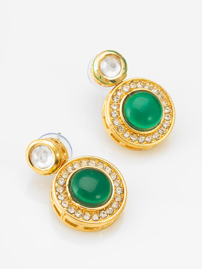 Aadita Emerald Green Circular Mangalsutra Set