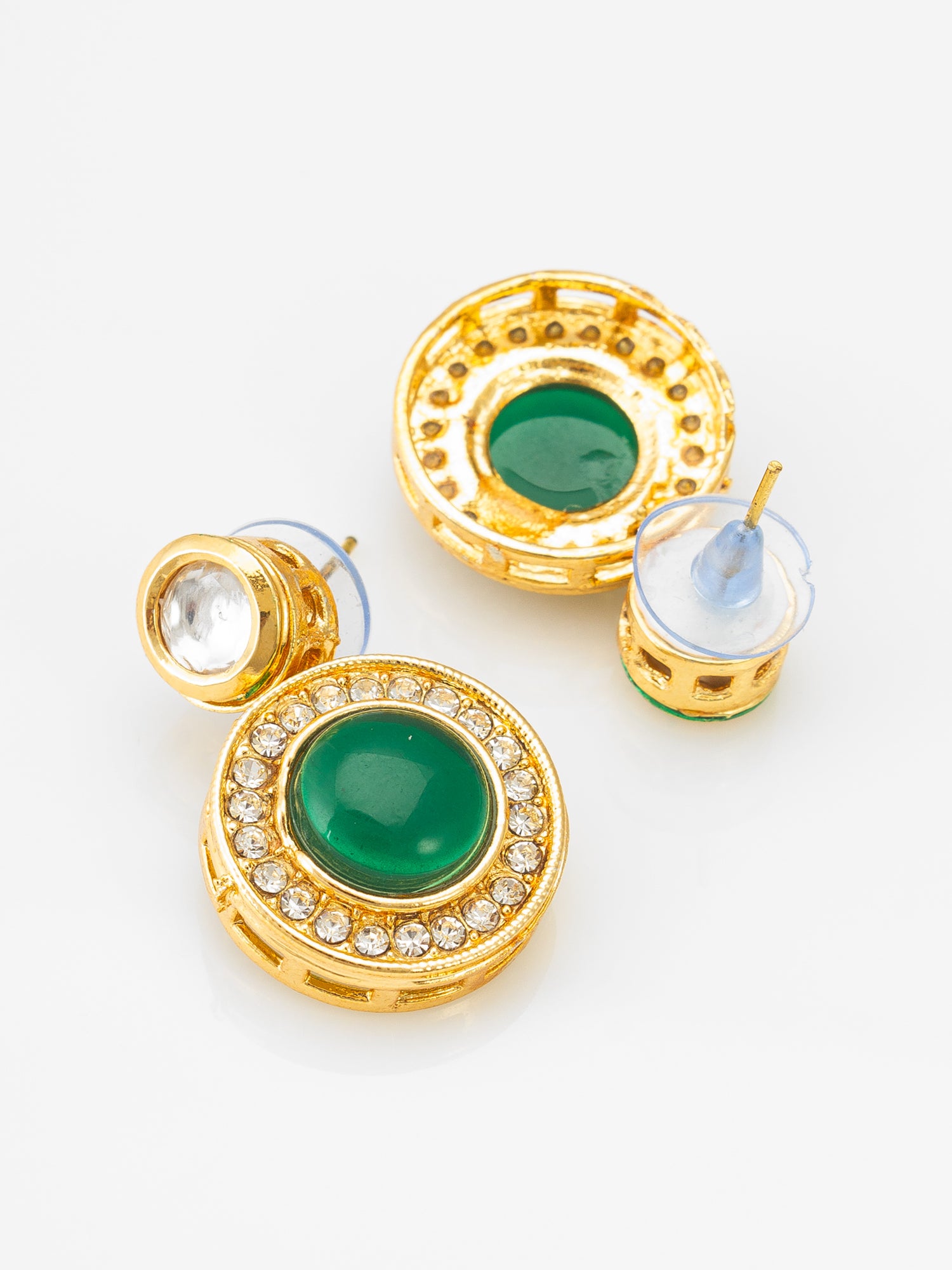 Aadita Emerald Green Circular Mangalsutra Set