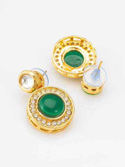 Aadita Emerald Green Circular Mangalsutra Set