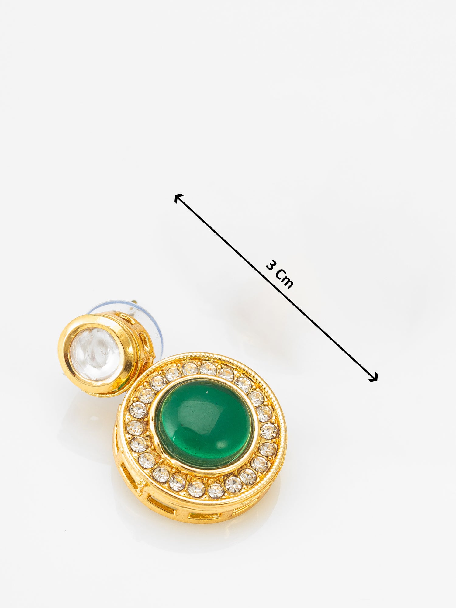 Aadita Emerald Green Circular Mangalsutra Set