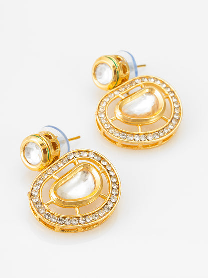 Aadita Horizontal Oval Kundan Mangalsutra Set