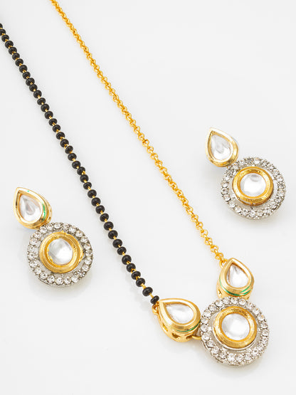 Aadita Pear-Top Circular Mangalsutra Set