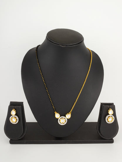 Aadita Pear-Top Circular Mangalsutra Set