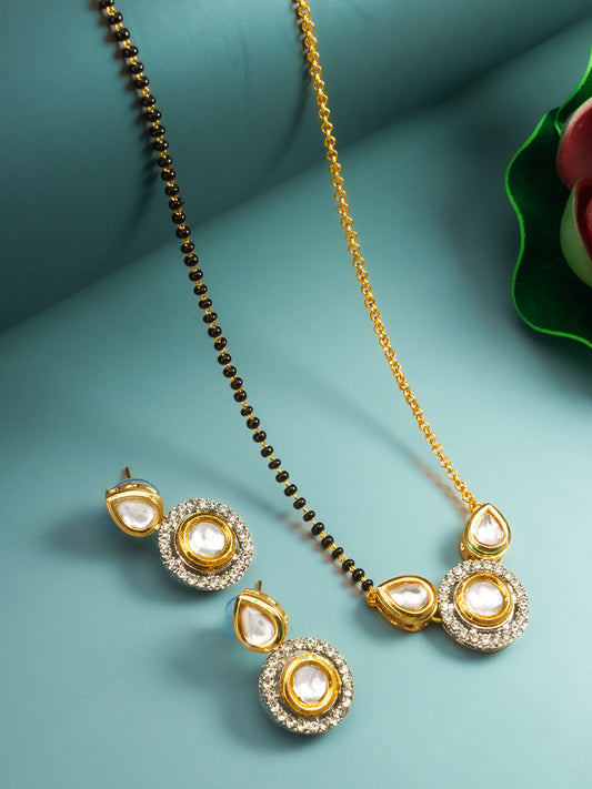 Aadita Pear-Top Circular Mangalsutra Set