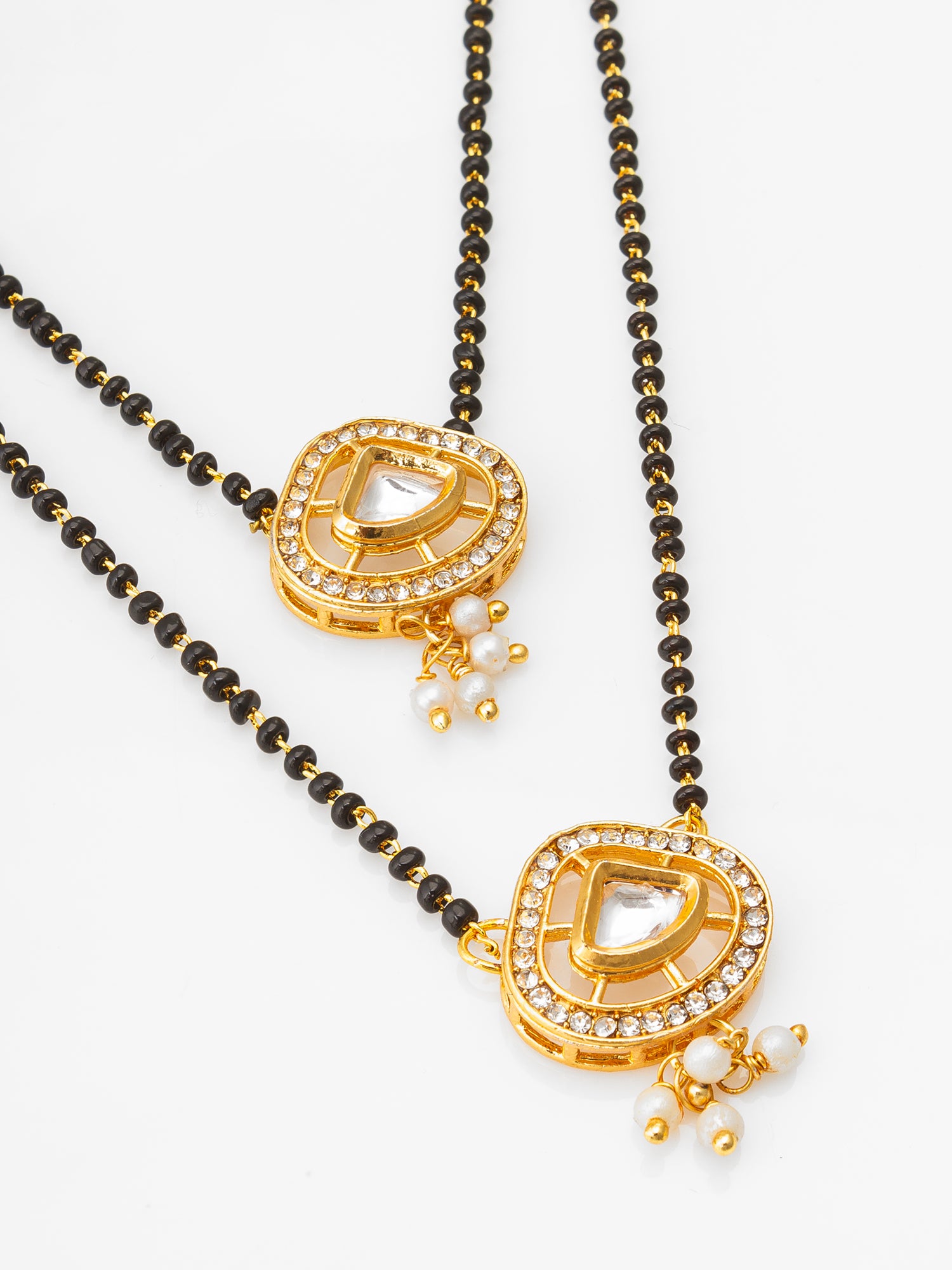 Aadita Traditional Polki Studded Mangalsutra Set