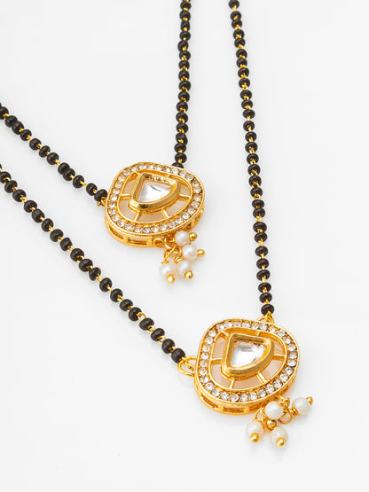 Aadita Traditional Polki Studded Mangalsutra Set