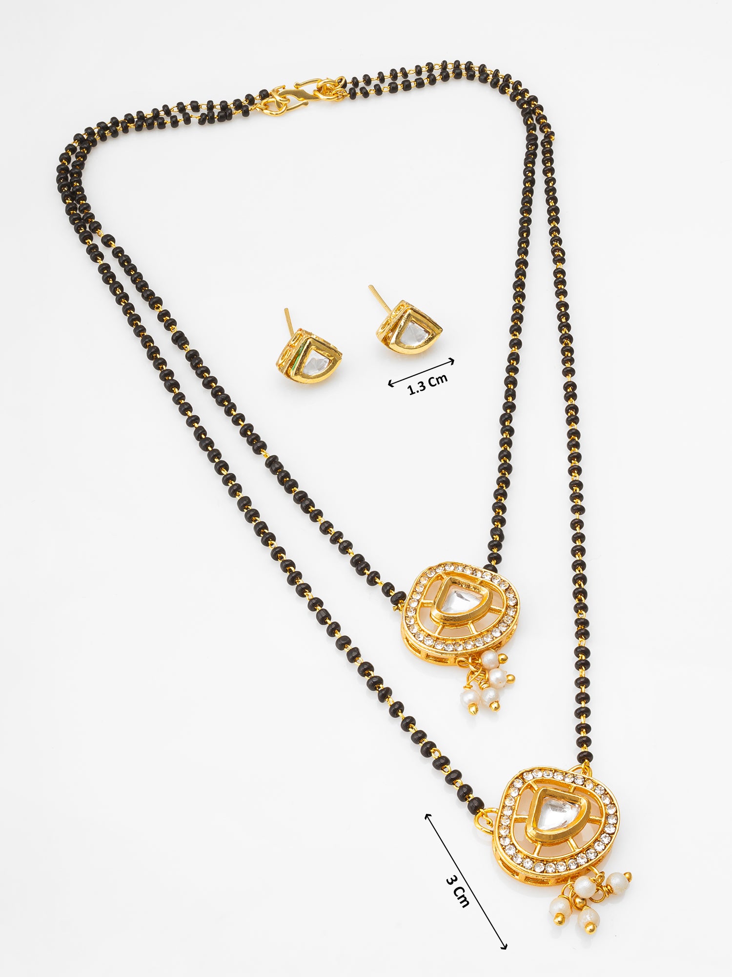 Aadita Traditional Polki Studded Mangalsutra Set