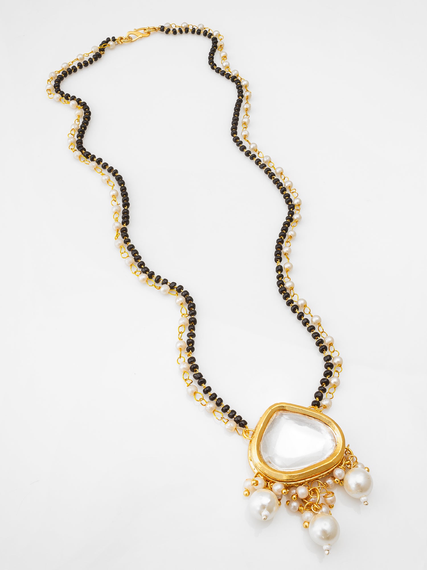 Aadita Ornate Pearl and Polki Mangalsutra