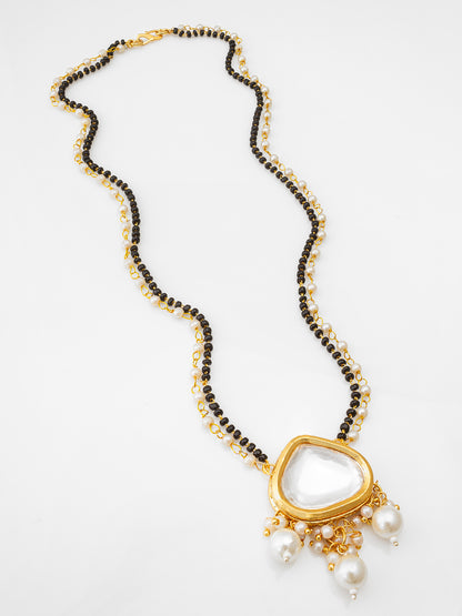 Aadita Ornate Pearl and Polki Mangalsutra