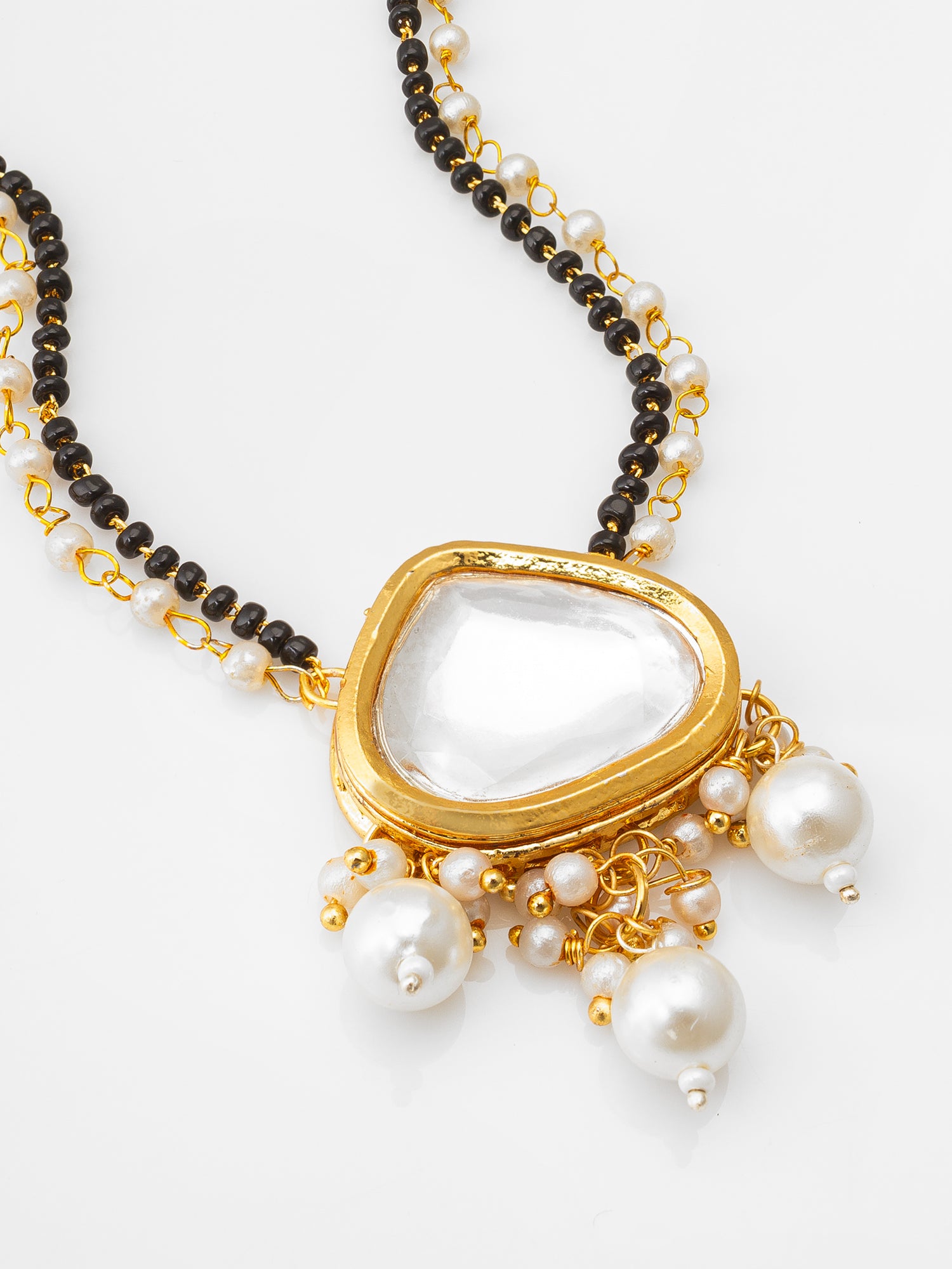 Aadita Ornate Pearl and Polki Mangalsutra