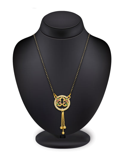 Aadita Twin Peacock Design Mangalsutra