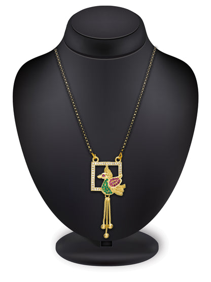 Aadita Square Frame Peacock Mangalsutra