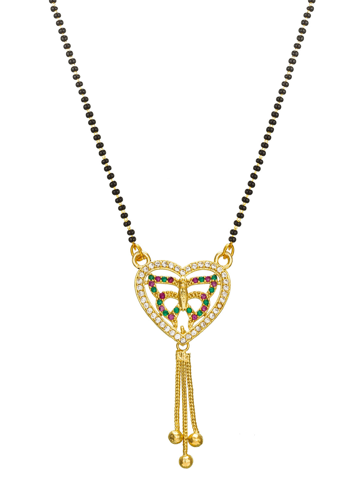 Aadita Heart Shape Butterfly Mangalsutra