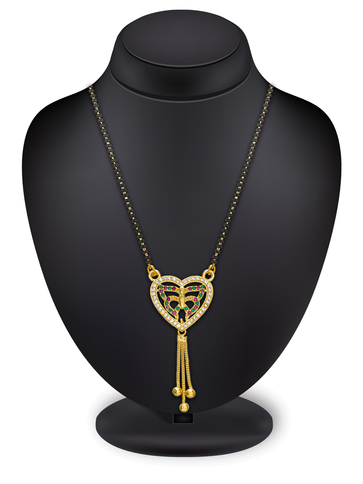 Aadita Heart Shape Butterfly Mangalsutra