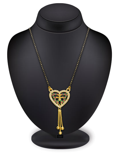 Aadita Heart Shape Butterfly Mangalsutra
