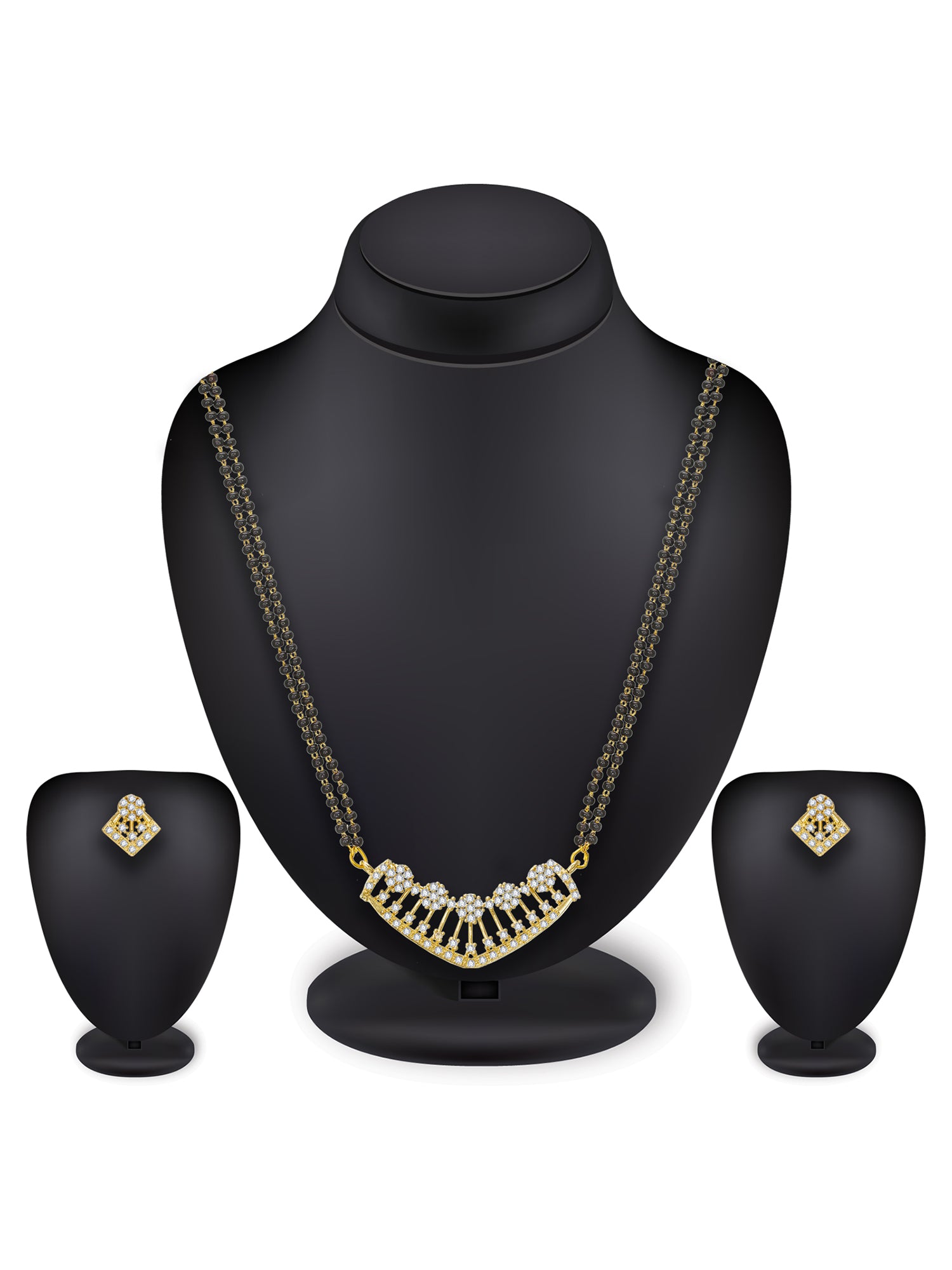 Aadita Ornate Floral Lattice Mangalsutra Set