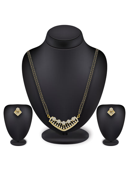 Aadita Ornate Floral Lattice Mangalsutra Set