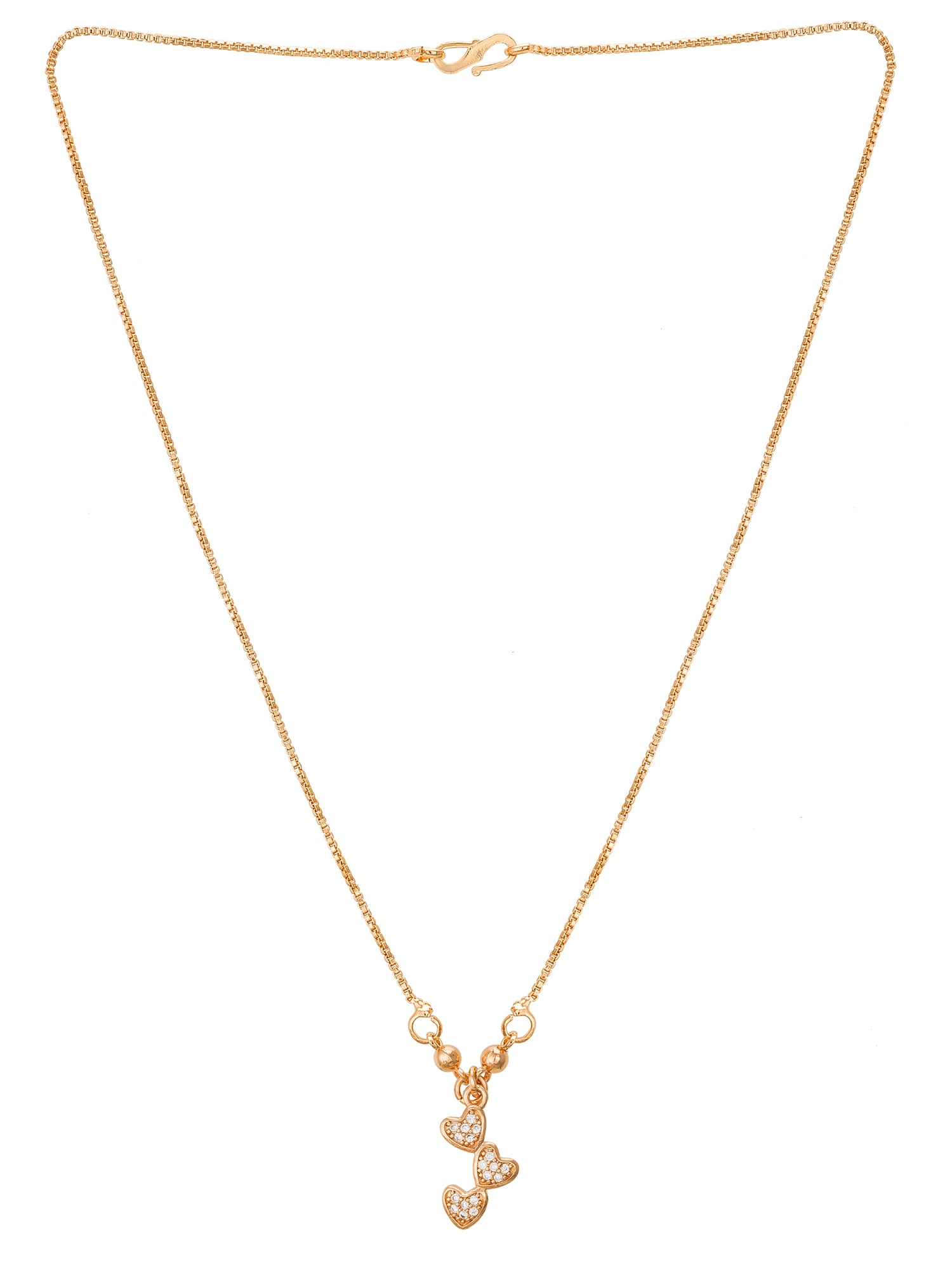 Aadita Triple Heart Cascade Pendent