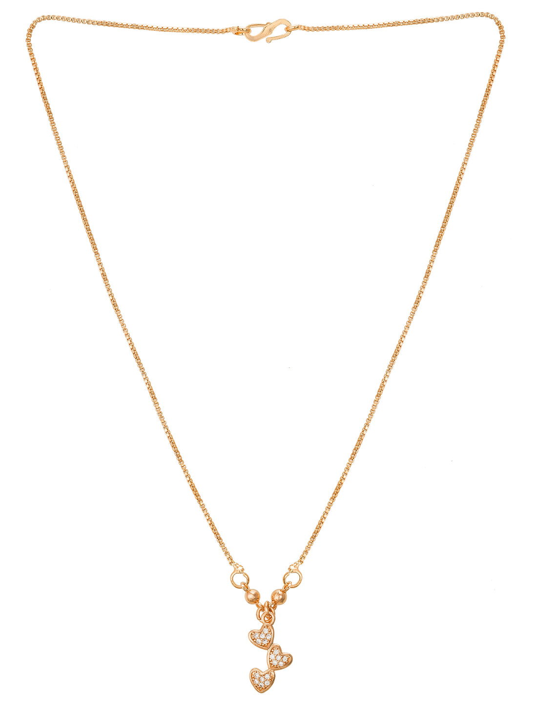 Aadita Triple Heart Cascade Pendent