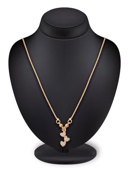 Aadita Triple Heart Cascade Pendent