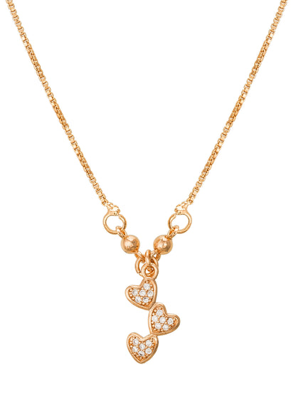 Aadita Triple Heart Cascade Pendent